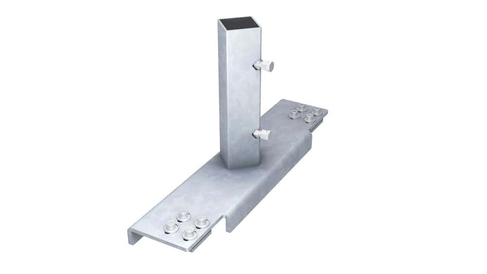 SwissBlock®-Halter für Signaltafel (doppelt)
