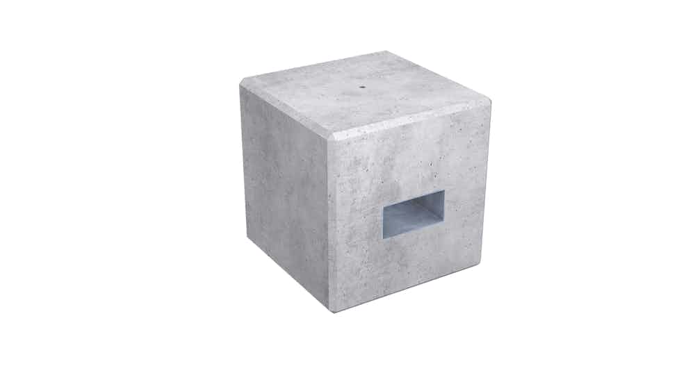 1 K Abschluss Block mit Gabelfuehrung gross